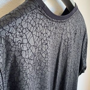 Eleven Paris Gatrick Crackle Black T Shirt - Size Medium